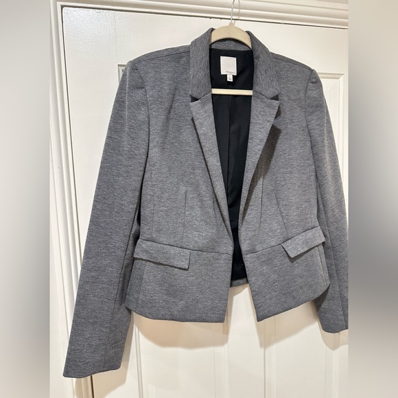 Halogen dark grey long sleeve collar blazer jacket - Picture 3 of 11